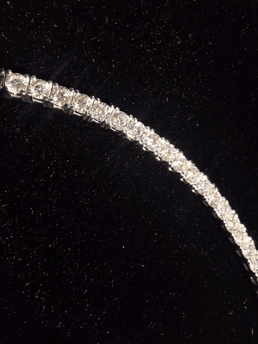 Bransoletka tennis z kamieniami moissanite 0,1ct