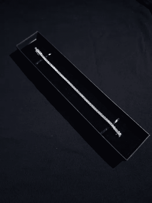 Bransoletka tennis z kamieniami moissanite 0,1ct