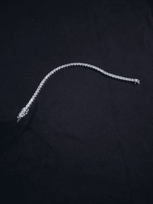 Bransoletka tennis z kamieniami moissanite 0,1ct